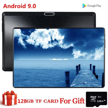 

CARBAYTA 10.1 Inch 128GB TF Caed Tablet MID PC Global Bluetooth Wifi Phablet Android 9.0 Dual Camera 2.5D Tablet CE Band 32GB