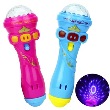 

Children Kids Microphone Shape Toy Starry Flashlight Toys Flashing Stick FKU66