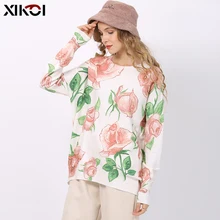 ^^Best Offers XIKOI Romantic Rose Print Knitted Sweater For Women Winter Warm Long Sleeves Pullovers Oversized White Swetaer New Jumper Tops ^^Best Offers XIKOI Romantic Rose Print Knitted Sweater For Women Winter Warm Long Sleeves Pullovers Oversized White Swetaer New Jumper Tops