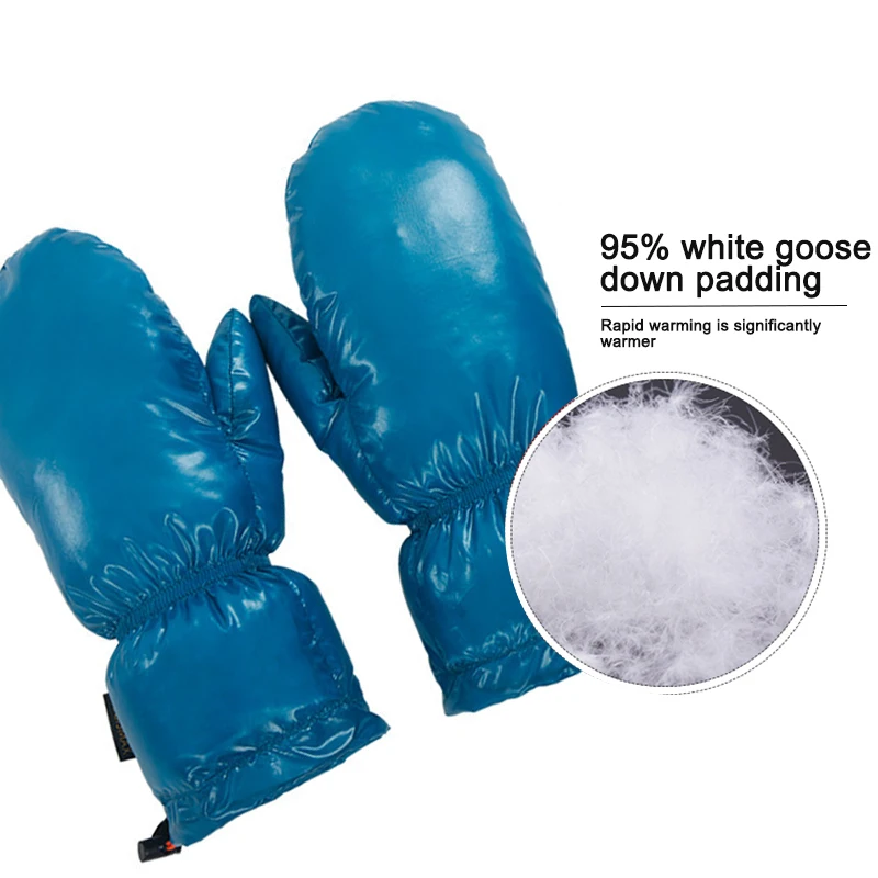 Пуховые рукавицы ручной теплый протектор легкие компактные лыжные альпинистские перчатки водонепроницаемые зимние спортивные теплые перчатки