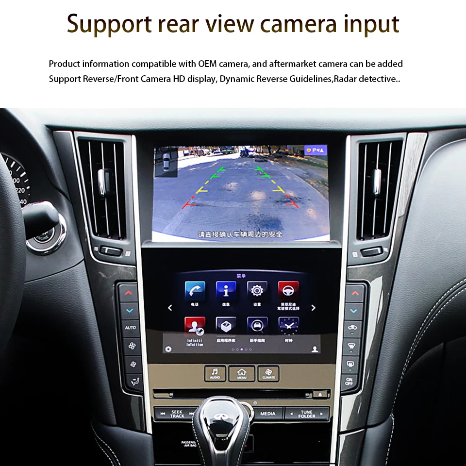 CarPlay ȵ̵ ڵ ǴƼ QX60 2017-2021  Ʃ  ޽  ȭ Whatsapp USB Vide-