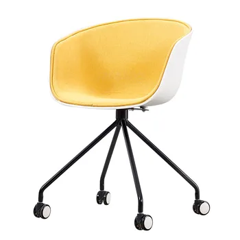 

Nordic Fashion Rotating Computer Chair Home Study Roller Negotiation Office Chair Meeting Nordic Modern Simple Leisure Chair