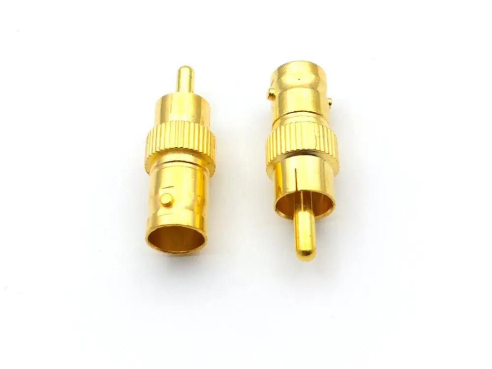 RCA Phono Female Adapter For Dvr CCTV Video Camera Gold Plated BNC Female 
