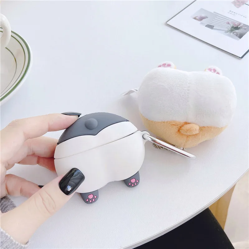 Милый силиконовый чехол Corgi для Apple Airpods Pro наушников Air Pod зарядный футляр мягкий