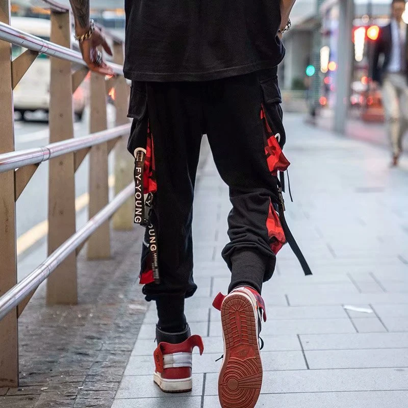 khaki jeans Men Pants Brand Hip Hop Streetwear Jogger Harajuku Korean Slim Pants Men's Black 2021 Fashion Casual Cargo Trousers Sweatpants tan pants