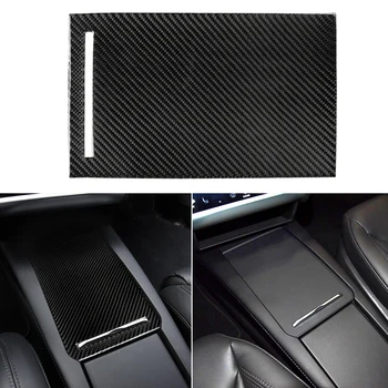 

Carbon Fiber Style ABS Internal Storage Box Panel Cover Trim Fit for Tesla Model X Armrest Box Mouldings