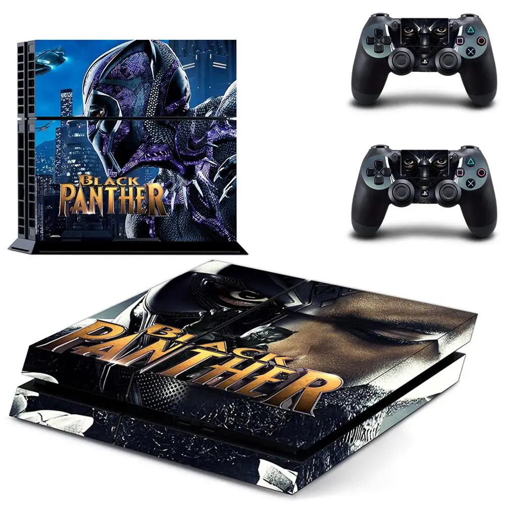 Черная пантера PS4 наклейки виниловые кожа PS 4 стикер игровая станция 4 наклейки Pegatinas для консоли playstation 4 и 2 контроллера