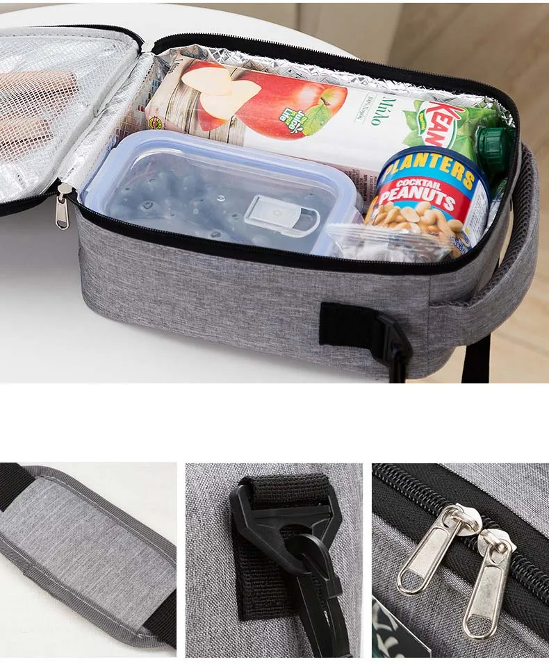 5.7L Портативная сумка для обеда, Термосумка для пикника, сумка-холодильник для еды, напитков, изолированная сумка-холодильник, держатель для упаковки льда, жестяная сумка для еды