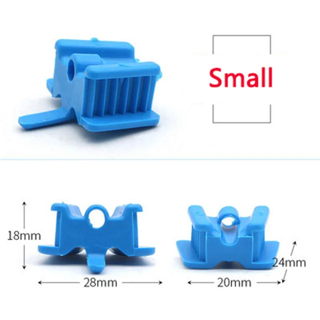 5 pcs Blue S 5 шт. стоматологическая силиконовая поддержка рта удержание слюнявчика выталкиватель всасывающий наконечник Occlusal Pad открывалка для рта Ретрактор гигиена полости рта материал - Цвет: 5 pcs Blue S