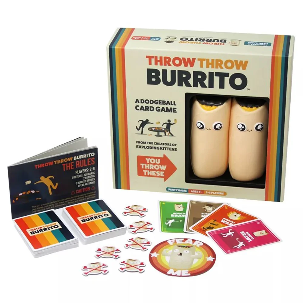 

Throw Throw Burrito Dodgeball Board Game Original Edition Party Game