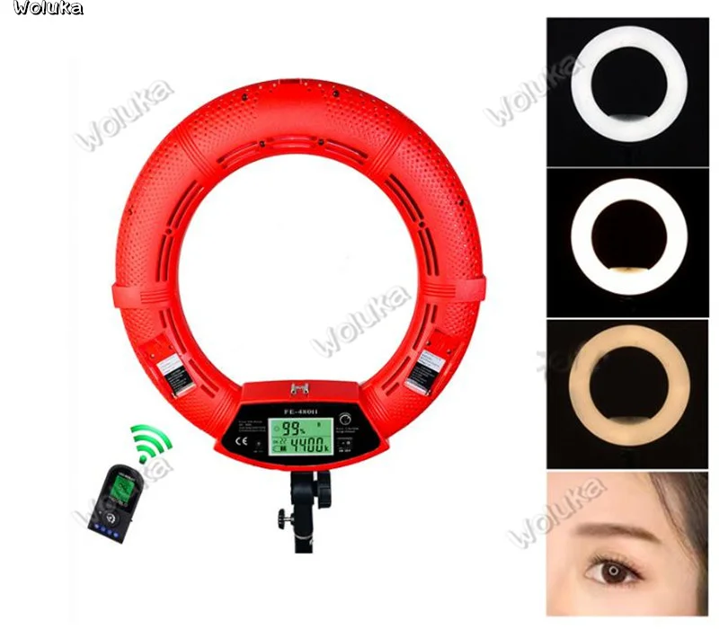 

FD-480II Bi-color Photo Studio Ring Light LED Video Single Lamp no tripod Lighting 96W 5500K 480 LED Light CD50 T03 ZZ1