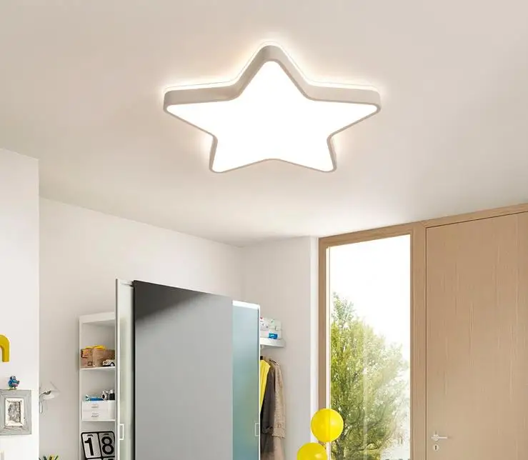 

Decorative Star led light lustre chandelier lighting ceiling lights Suck Roof Suction Children Bedroom night light three colors