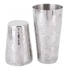 Красивый Выгравированный узор Бостонский шейкер набор барных инструментов для бара вечерние инструменты бармена барные аксессуары