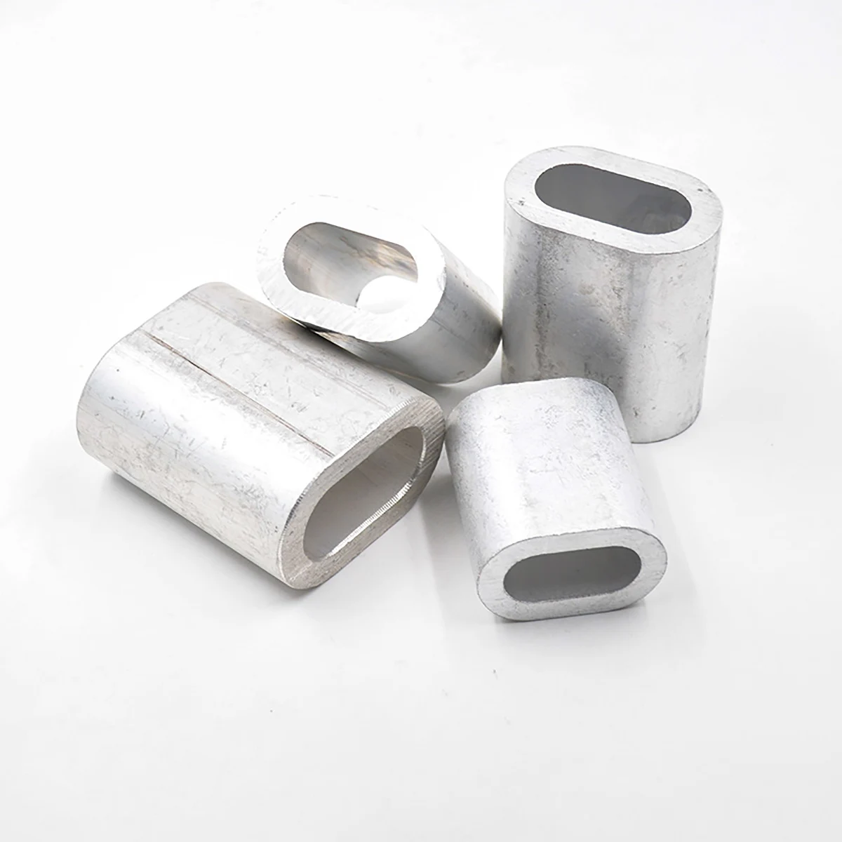 100 Pezzi Anicotti In Alluinio Per Fune Etallica, 4 Ghiere In - Foto 7