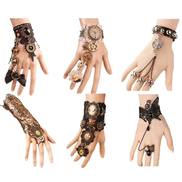 Guantes Steampunk de encaje Retro accesorio de disfraz accesorios Steampunk  Steampunk de Colco Pulsera de mujer