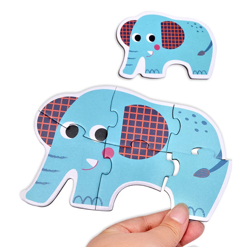 

Kids Puzzle Toy Paper 3D Jigsaw Puzzle Toys for Children Baby Cartoon Animal/Traffic Early Learning Educational Puzzles Gift