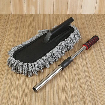 

Creative Detachable Soft Dust Brush Retractable Long Handle Car Telescopic Mop Duster Window Cleaner Household Cleaning Tools