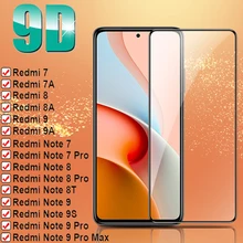 9D Защитное стекло для экрана Xiaomi Redmi Note 7 8 9 Pro Max 8T 9S закаленное 10X 9A