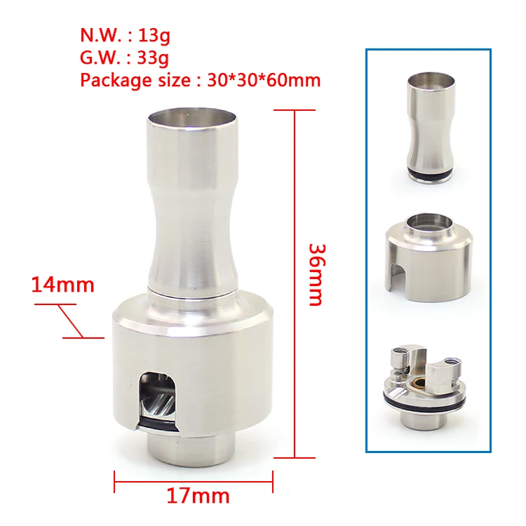 SXK заготовка коробка Vapeshell Exocet v2 испаритель для BB стиль бокс мод V4 аксессуары