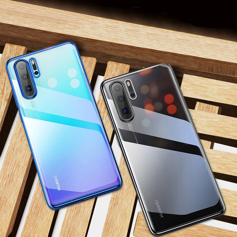P Smart Z Plus Мягкий силиконовый прозрачный 3D лазерный чехол с покрытием для huawei P30 Pro P20 mate 20 lite Ультратонкий чехол для телефона