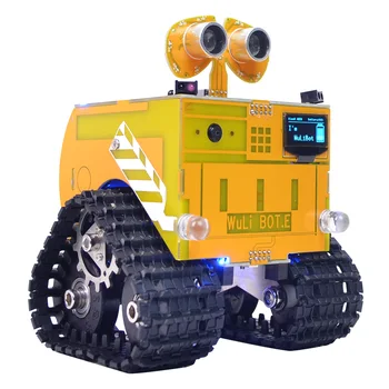 

WuliBot Scratch + Mixly Programmable Robot RC Programming Track Car Steam Educational Toys With Camera/Without Camera For Kids