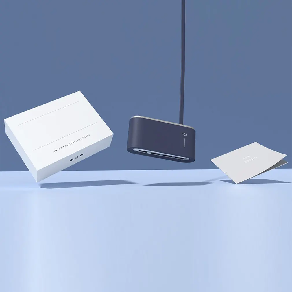 4-портовый USB 2,0 концентратор разветвитель 4 в 1 конвертер концентратор USB разветвитель