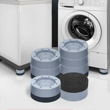 4Pcs Anti Vibration Feet Pads Rubber Legs Slipstop Silent Skid Raiser Mat Washing Machine Support Dampers Stand Home Accessories