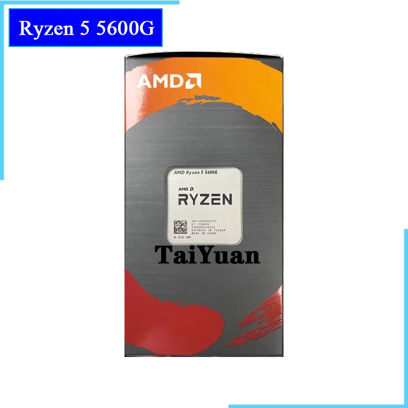 Процессор AMD Ryzen 5 5600G R5 3 9 ГГц шестиядерный двенадцатипоточный процессор 65 Вт L3 = 16M