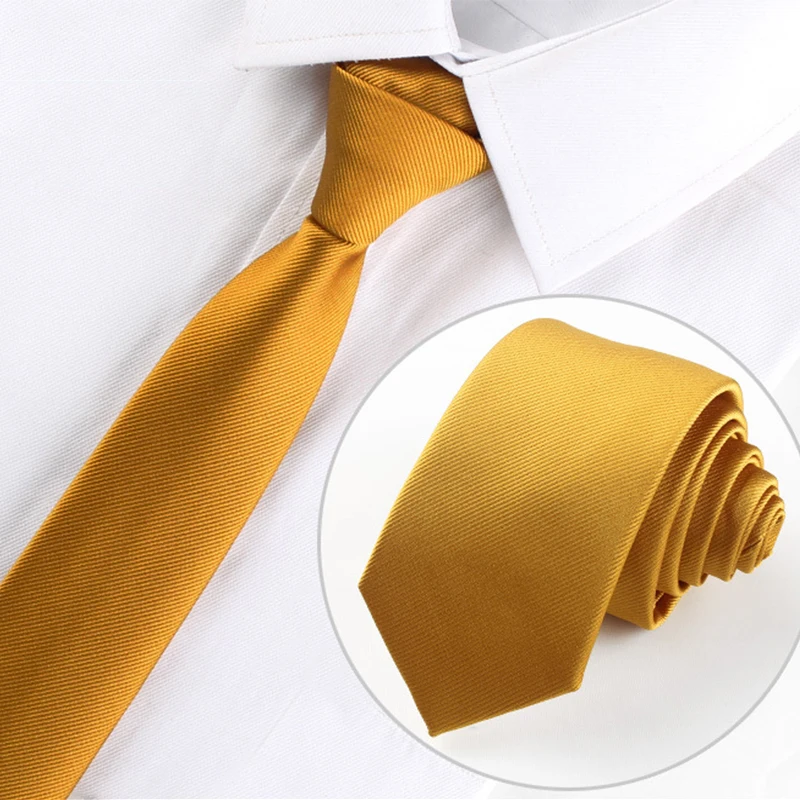 Hi-Tie 6 см тонкие галстуки для мужчин модные однотонные тонкие галстуки для мужчин аксессуары 21 стиль тканые повседневные Галстуки для мужчин - Цвет: HH-XXX