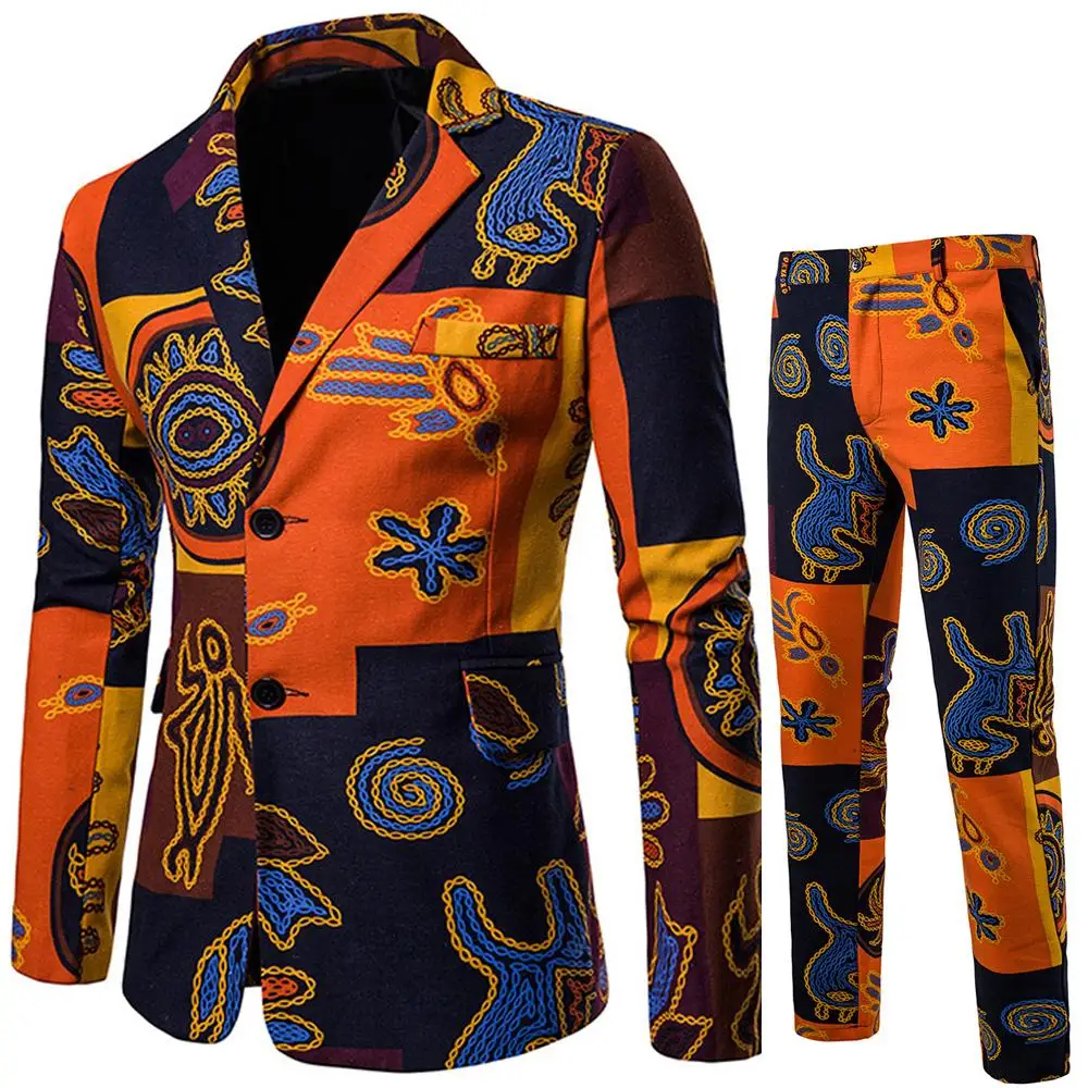 Мужские костюмы с брюками льняное полотно 2 шт./компл. Slim fit Мужской s костюм фрак блейзеры куртка пальто - Цвет: 1609-P120 T31
