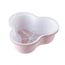 Двухслойная корзина для овощей, корзина для овощей, горячий горшок, тарелка для фруктов, сливная корзина для раковины, кухонные принадлежности для хранения 40DC20