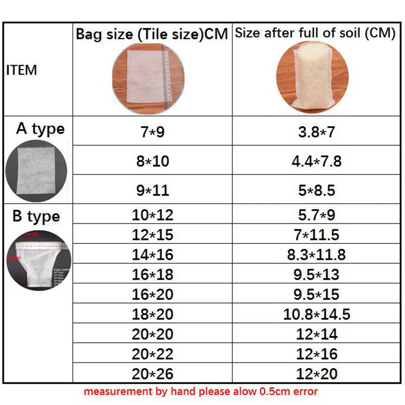 Seedling Nursery Bags Nursery Pots Plant Propagation Pots Non-woven Fabric Nursery pots Bags flower Plant Grow Bags Seedling Pots Eco-Friendly Aeration garden Planting Biodegradable