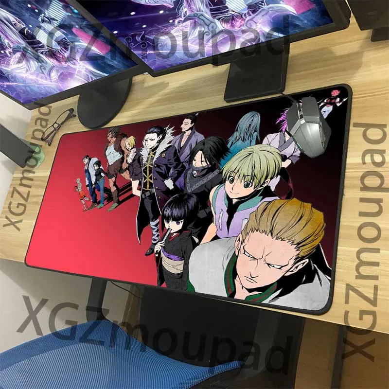 XGZ Hunter Spider Thief HD Anime Custom Large Computer Desk Mat Black Lock Edge Family Mouse Pad No