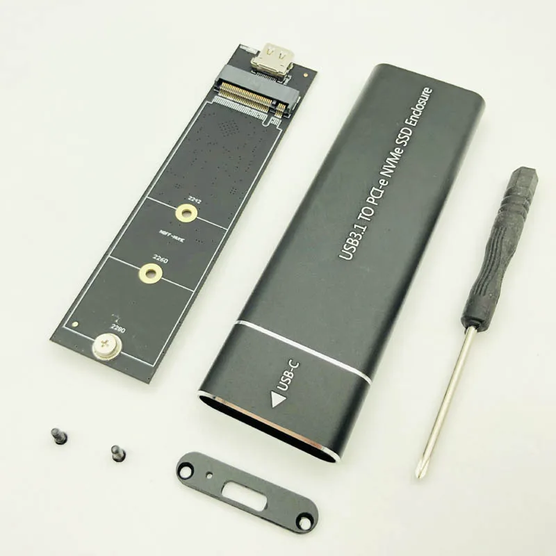 BTBcoin HDD Gehäuse Box HDD Fall hd USB C Adapter Festplatte Fall SSD Festplatte Box NVME M.2 SSD U