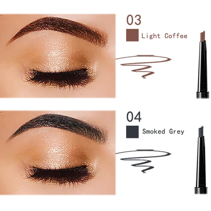 EyebrowNew карандаш Краски двойной головкой длительный брови Ручка инструмент для макияжа Водонепроницаемый с защитой от пота инструмент для макияжа глаз Косметика для бровей