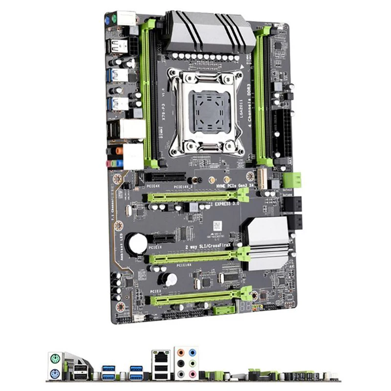 X79-P3 QUAD Channel Deluxe X79 Motherboard ATX USB3.0 SATA3.0 LGA2011 Gaming Motherboard Support Ma