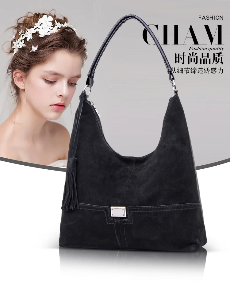 Роскошные женские сумки, дизайнерские замшевые сумки через плечо с пряжкой для женщин, винтажная сумка на плечо для девушек, большая сумка