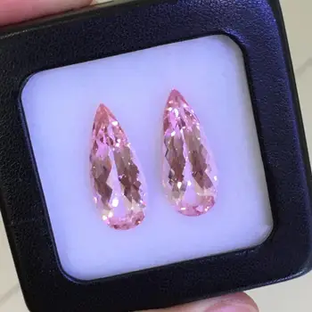

Q528 Morganite Gemstones Natural 19.02ct Pink Morganite Loose Gemstones Loose Stones for Earrings Making for Jewelry Making