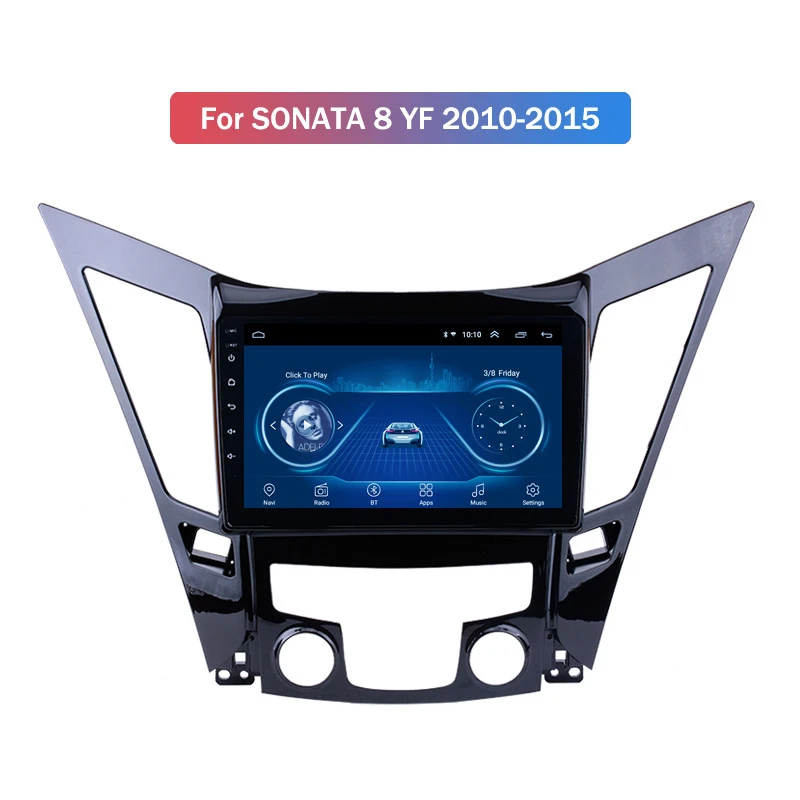 Android 9 автомобильный радиоприемник мультимедийный видеоплеер для Hyundai Sonata 8 YF 10-15
