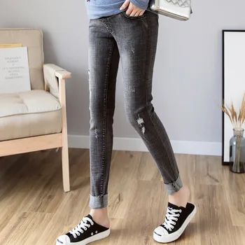

Maternity Jeans Pregnant Feet Pencil Pants Stomach Lift Pregnant Women Jeans Pregnant Pants New Maternity Clothing Jeans Pants