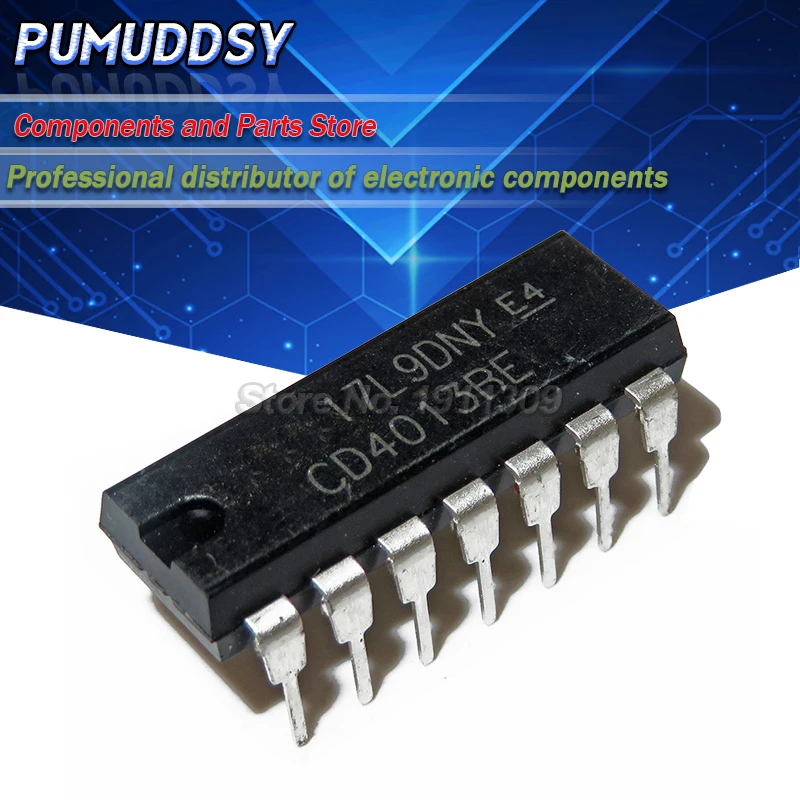 100 шт. CD4013BE CD4013 4013BE 4013 DIP14 новый и IC | Электронные компоненты принадлежности