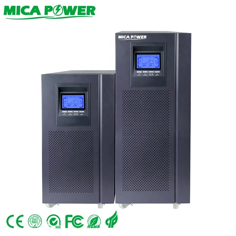 6kVA 4800watt 10KVA 8000watt Advanced DSP technology N +X Parallel redundancy Pure sine wave Online UPS