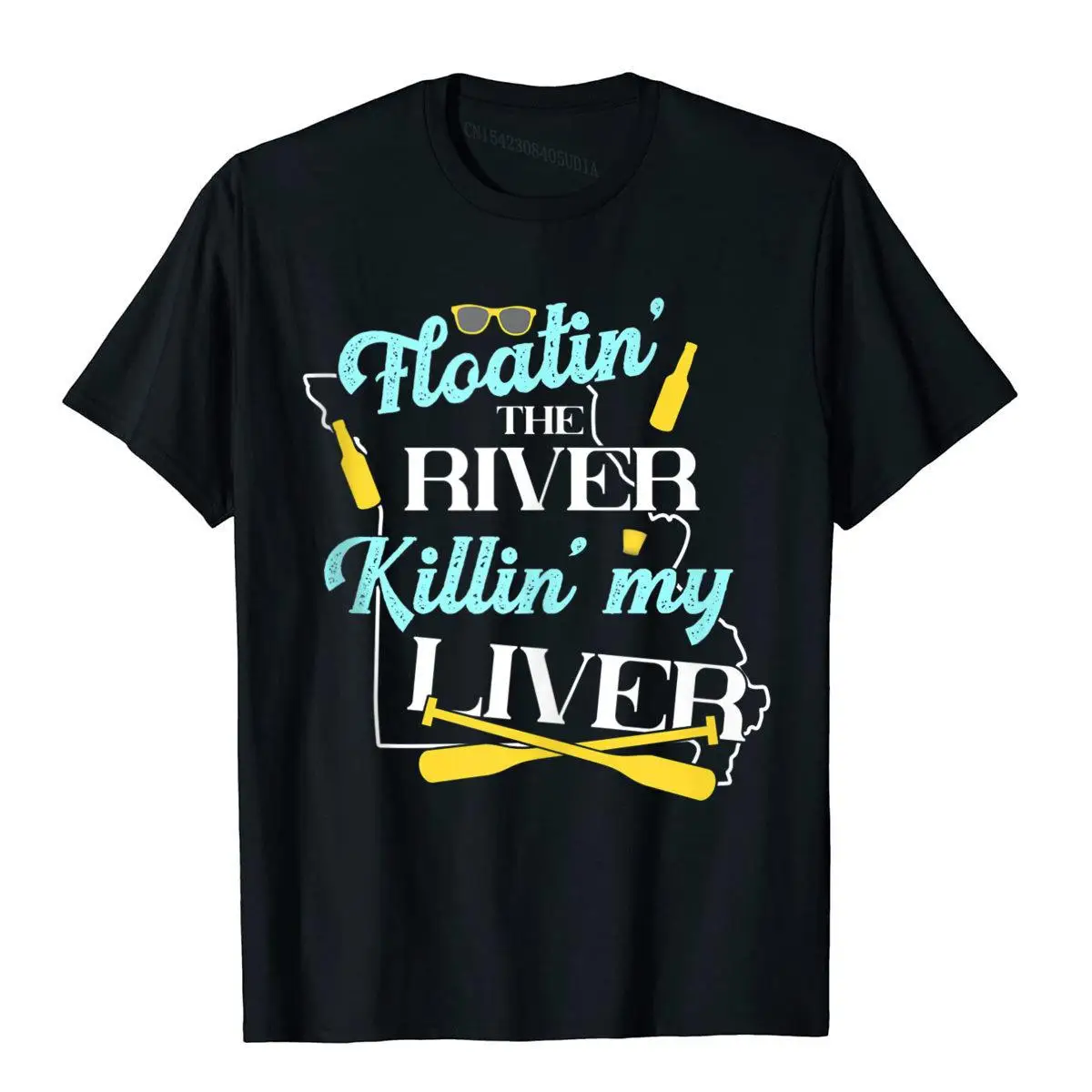 Missouri Float Trip Floatin' The River Killin' My Liver Tank Top__B8170black