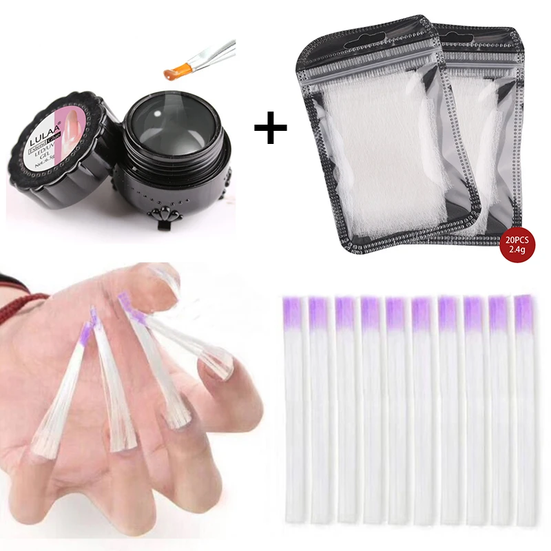 

Nail Glass Fiber Extension Fiber Silk Manicure Extension Liquid Manicure Fiber Fiberglass Guide Stencil Manicure Tool