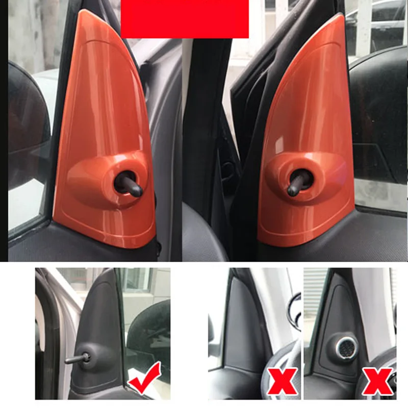 Decoración Interior Coche Marco Decorativo Salidas Aire Para Mercedes Smart 453 - Estilo Carbono, 2 Piezas, Personaliza Tu Interior Pegatinas Decorativas Aire