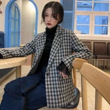 Весна, стиль, женское платье для студентов, корейский стиль, waitmore, популярное шерстяное пальто, короткий рост, шерстяная куртка, модная