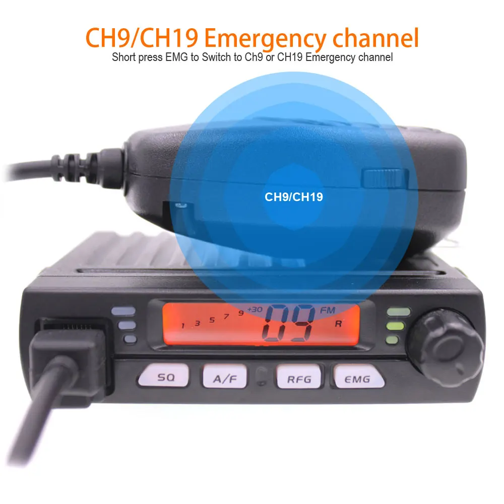Ultra Compact AM FM Mini Mobie CB Radio 25.615--30