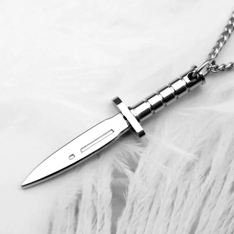 HNSP кинжаловый нож кулон ожерелье для мужчин мужской личности ювелирные изделия оптом
