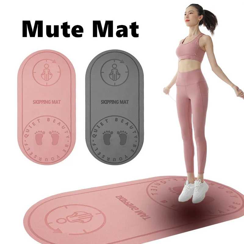 TPE Yoga Mat Non-Slip Silent Mute for Home Gym Skipping Floor Pad Sports Fitness Workout Crossfit Dance Exercise Indoor Cushion | Спорт и