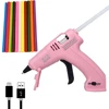 Cordless Hot Melt Glue Gun Child Hand Crafts Home DIY Repair Use 7mm Glue Stick Wireless Glue Gun 3.6V 2000mAh 60 min use time 1